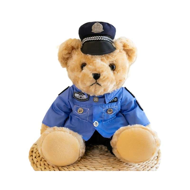 高視認性 警察官 制服デザイン コスプレ くまぬいぐるみ