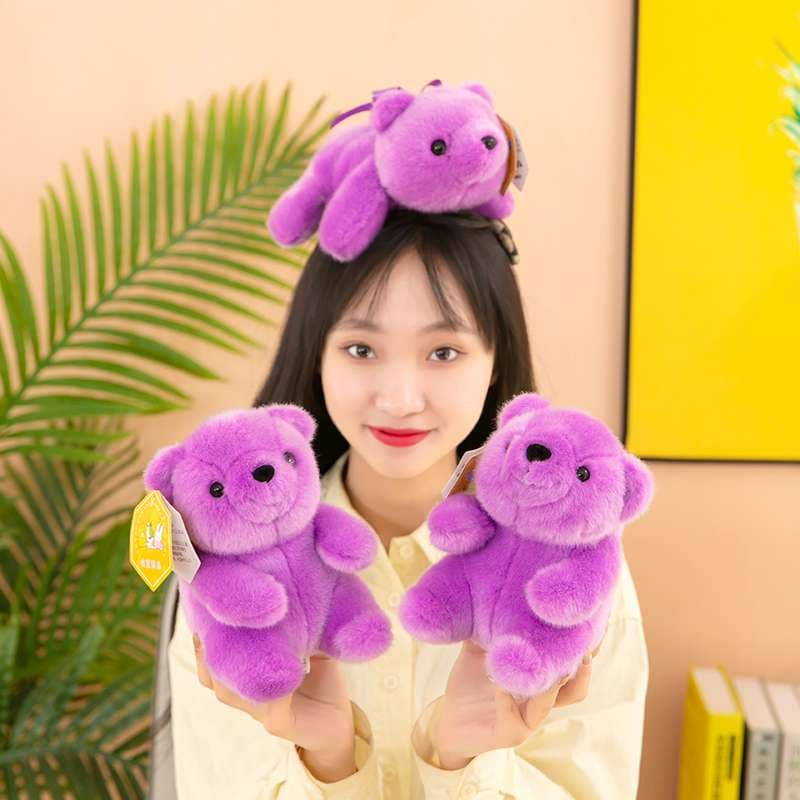 パープル 大きいサイズ プレゼント くまぬいぐるみ