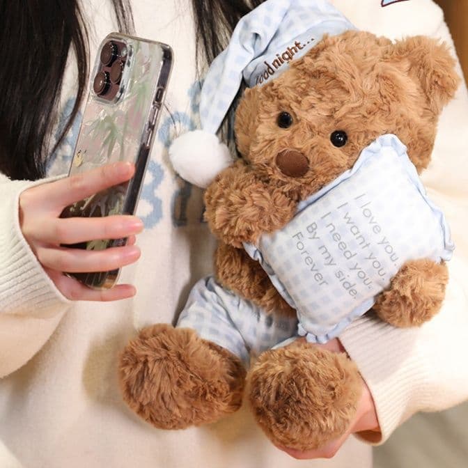 就寝時間 抱き枕サイズ 大きいサイズ プレゼント くまぬいぐるみ