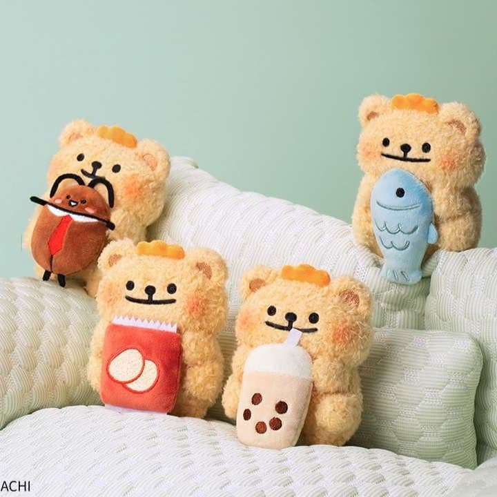 パソコンの上に飾れる ミニ ギフト向け くまぬいぐるみ
