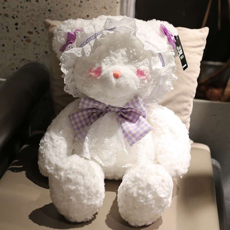 ふわふわ リボン付きギフト 誕生日 プレゼント くまぬいぐるみ