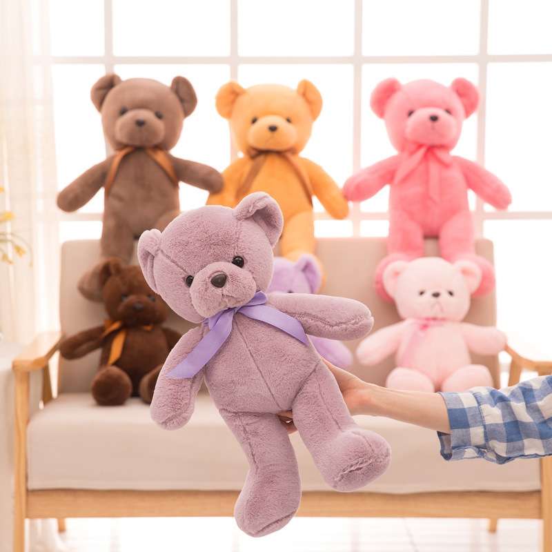 ふんわり リボン付きギフト 誕生日 プレゼント くまぬいぐるみ
