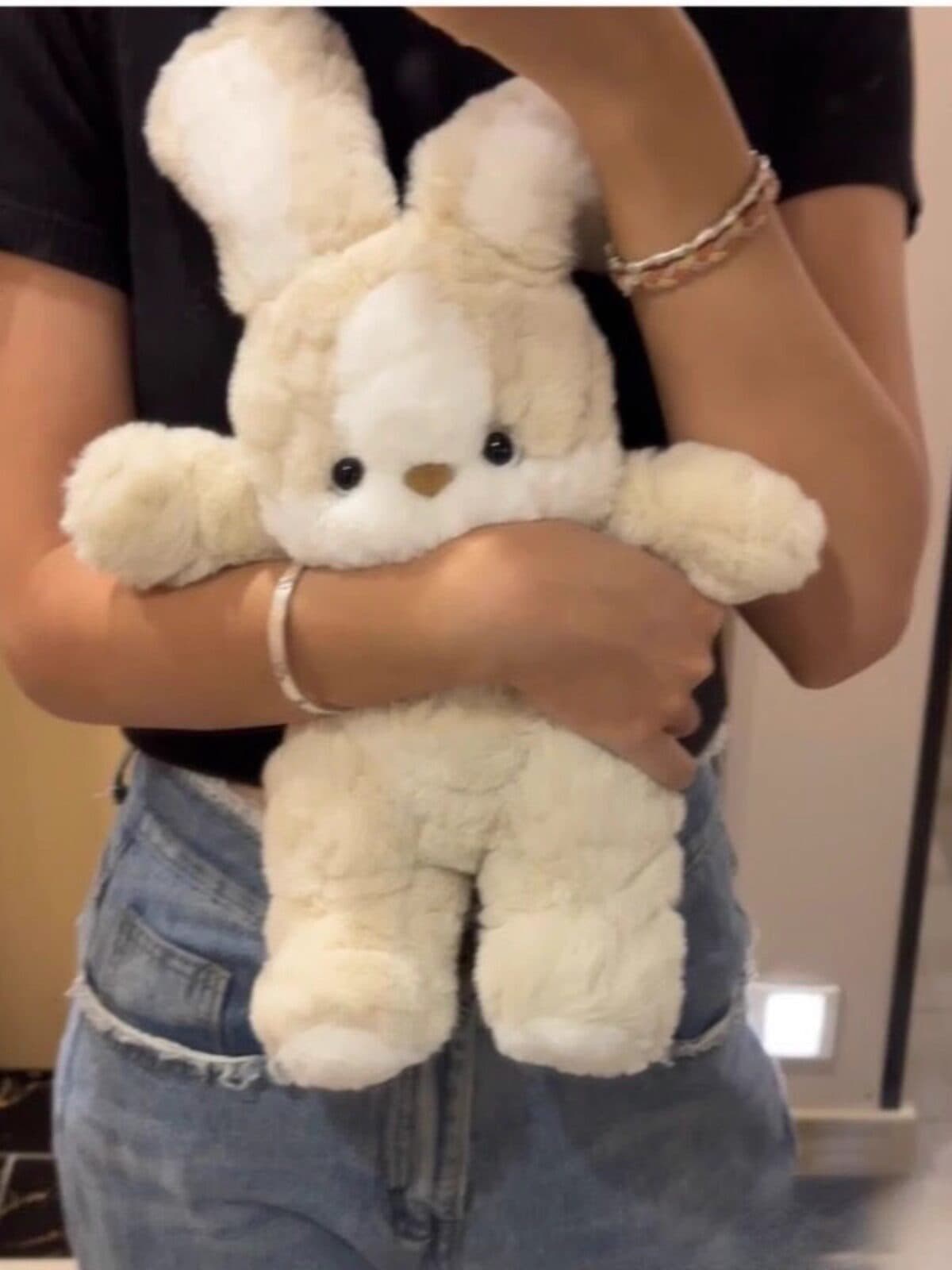 もこもこ長耳うさぎ ぬいぐるみ 癒し ギフト向け
