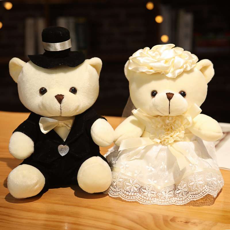 新郎新婦 ウェディングギフト 結婚祝い プレゼント くまぬいぐるみ #237