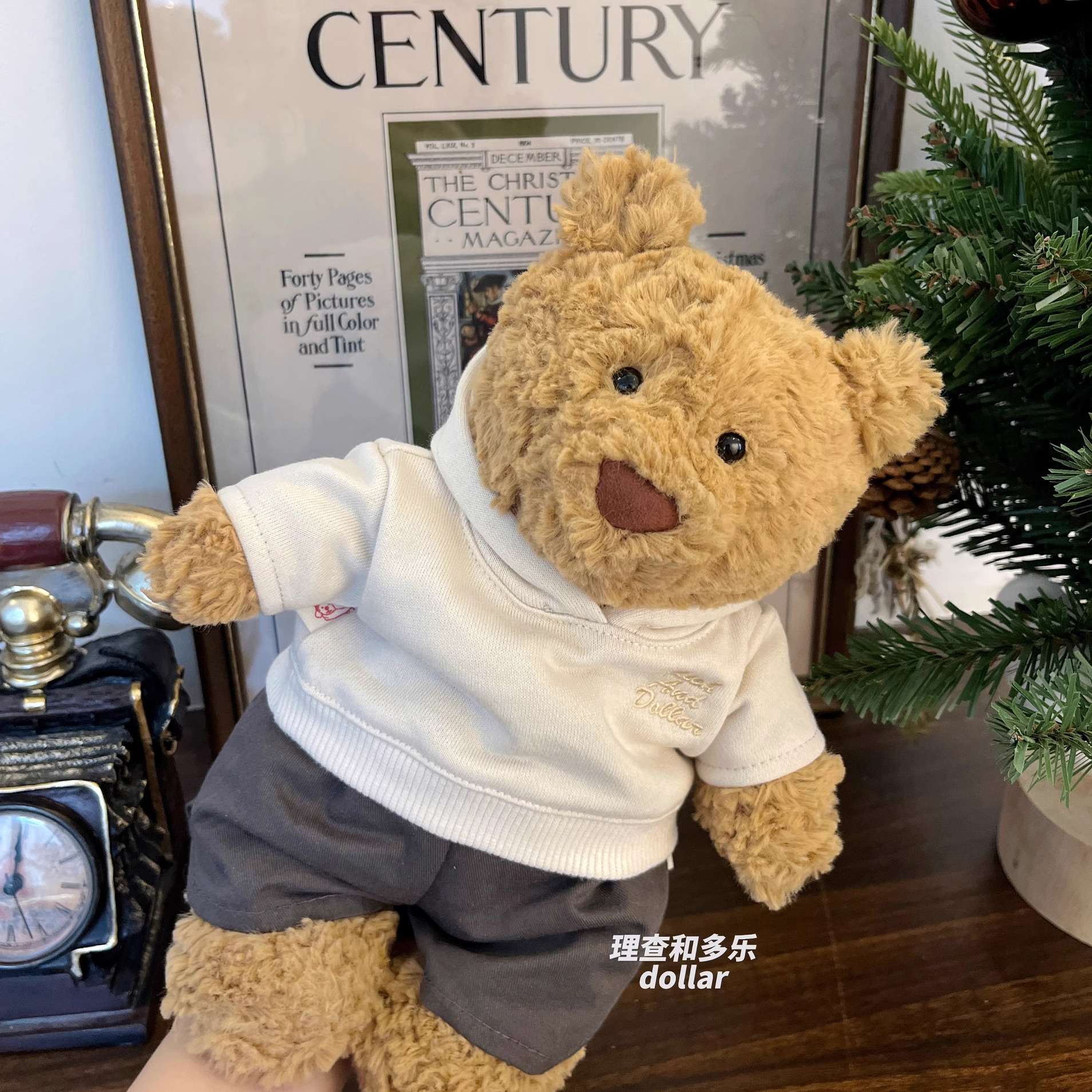 カジュアル服着用 癒し ギフト向け くまぬいぐるみ