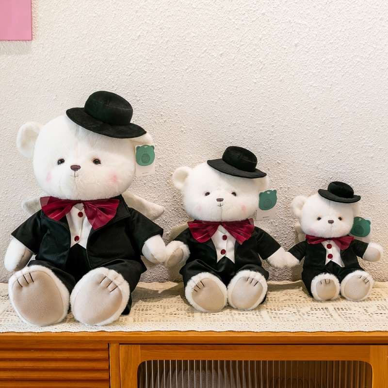 洗練されたデザイン ウェディングギフト 結婚祝い くまぬいぐるみ