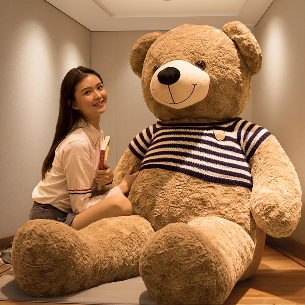着せ替え可能な洋服付き 大・特大サイズ ギフト向け くまぬいぐるみ