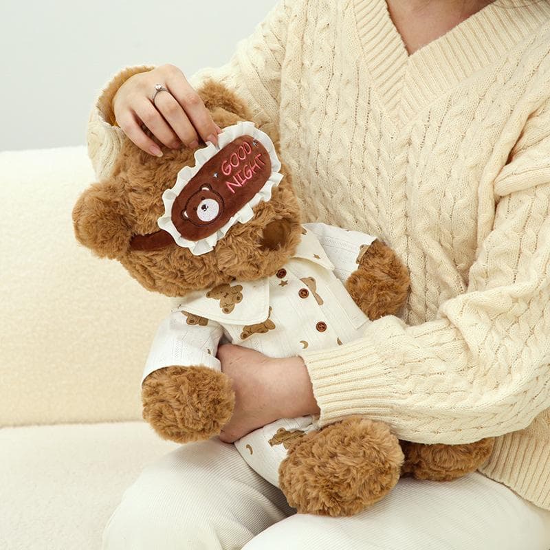 パジャマ姿 癒し ギフト向け くまぬいぐるみ