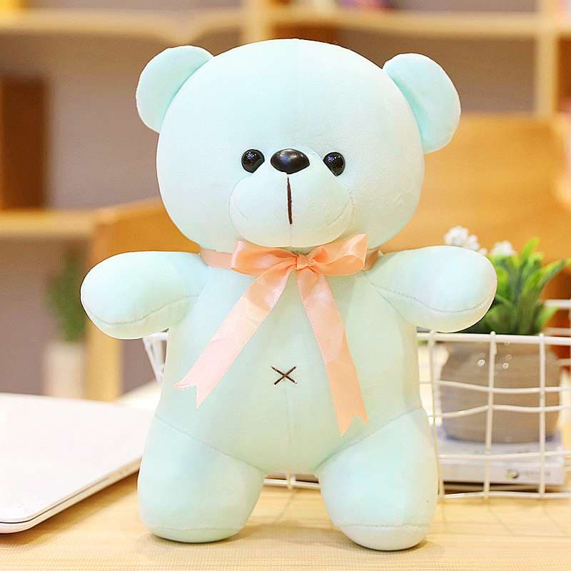 ふわふわ リボン付きギフト 誕生日 プレゼント くまぬいぐるみ #361
