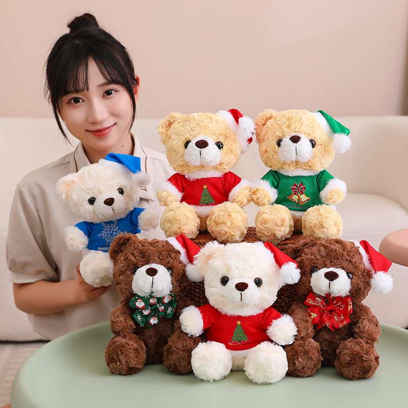 カラフルなくまぬいぐるみ リス 癒し ギフト向け くまぬいぐるみ