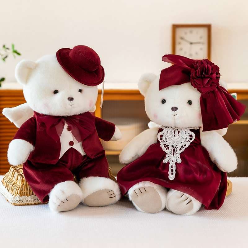 洗練されたデザイン ウェディングギフト 結婚祝い くまぬいぐるみ