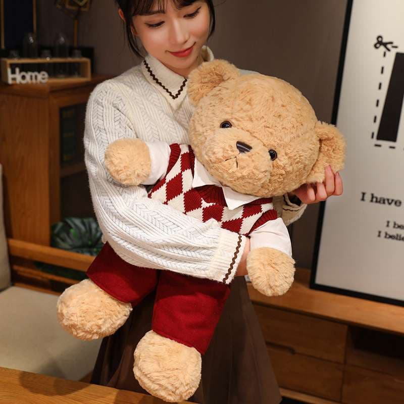 茶色 癒し ギフト向け くまぬいぐるみ #558