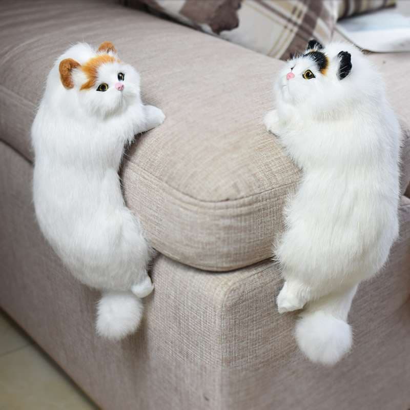 ふわふわ 白猫 癒し ギフト向け くまぬいぐるみ