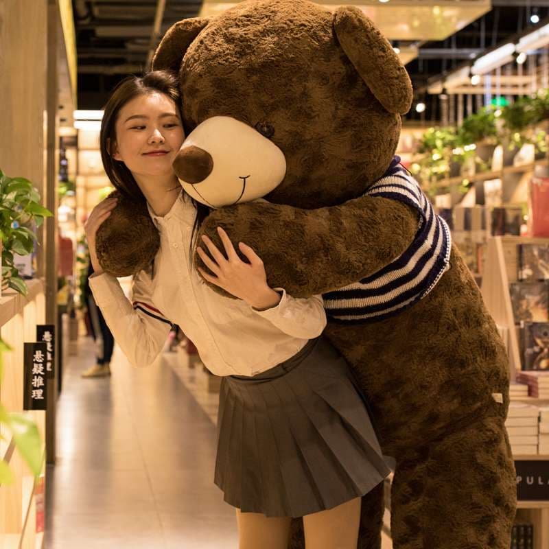 書棚の前 大きいサイズ 大・特大サイズ ギフト向け くまぬいぐるみ