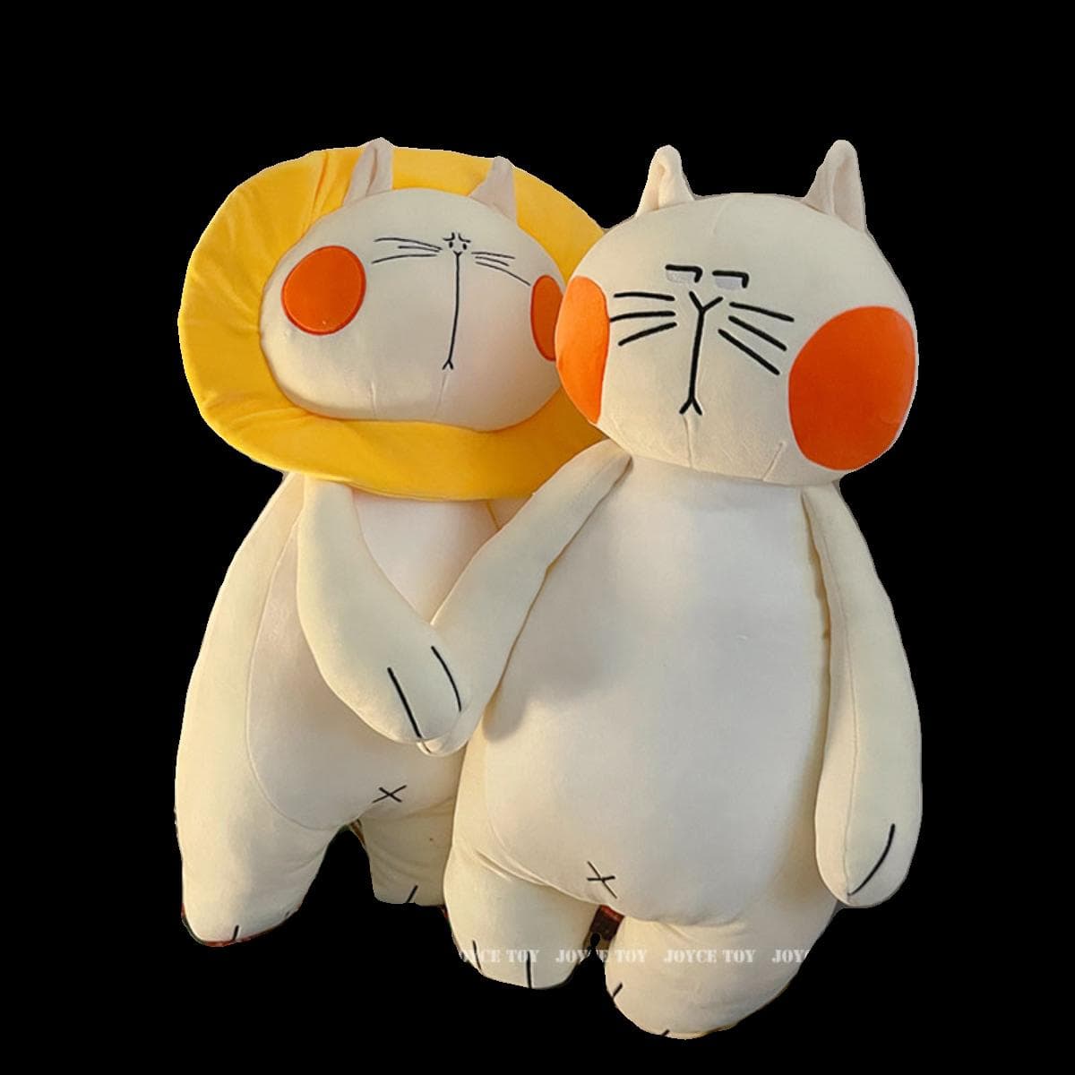 表情豊かな2匹 猫 癒し ギフト向け くまぬいぐるみ