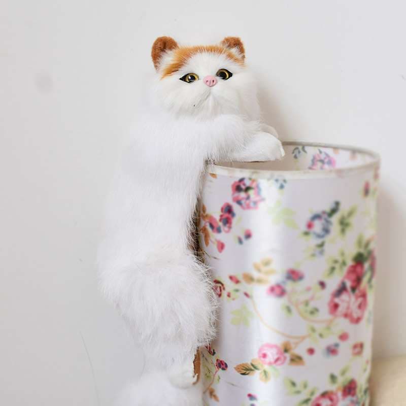 ふわふわ 白猫 癒し ギフト向け くまぬいぐるみ