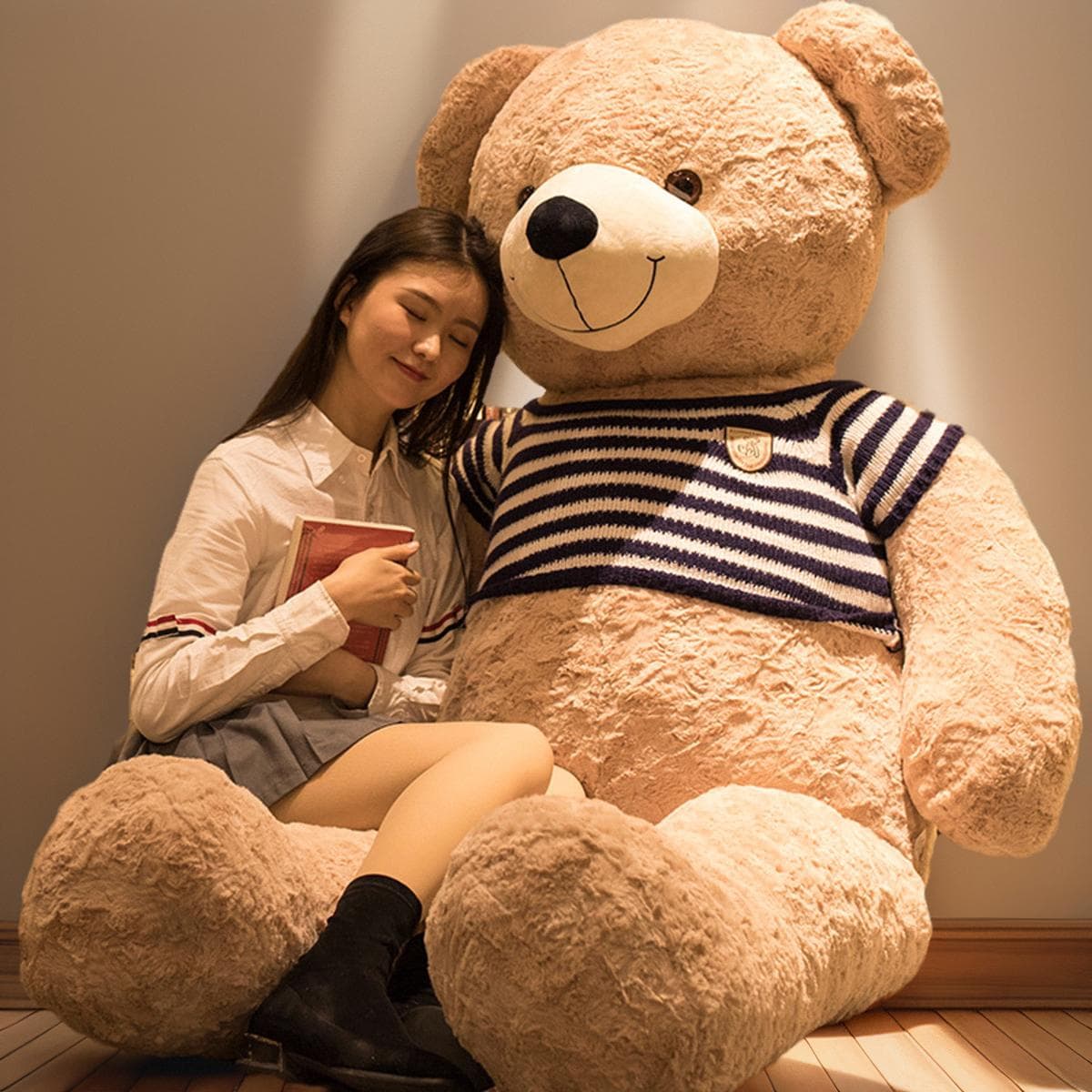 着せ替え可能な洋服付き 大・特大サイズ ギフト向け くまぬいぐるみ