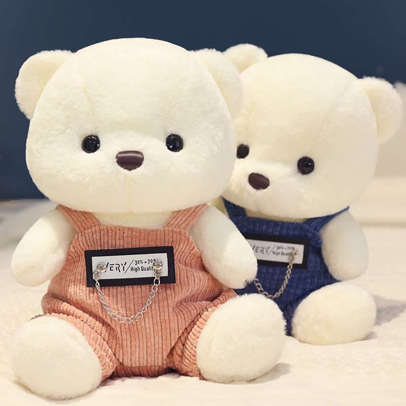 白い小さな 癒し ギフト向け くまぬいぐるみ