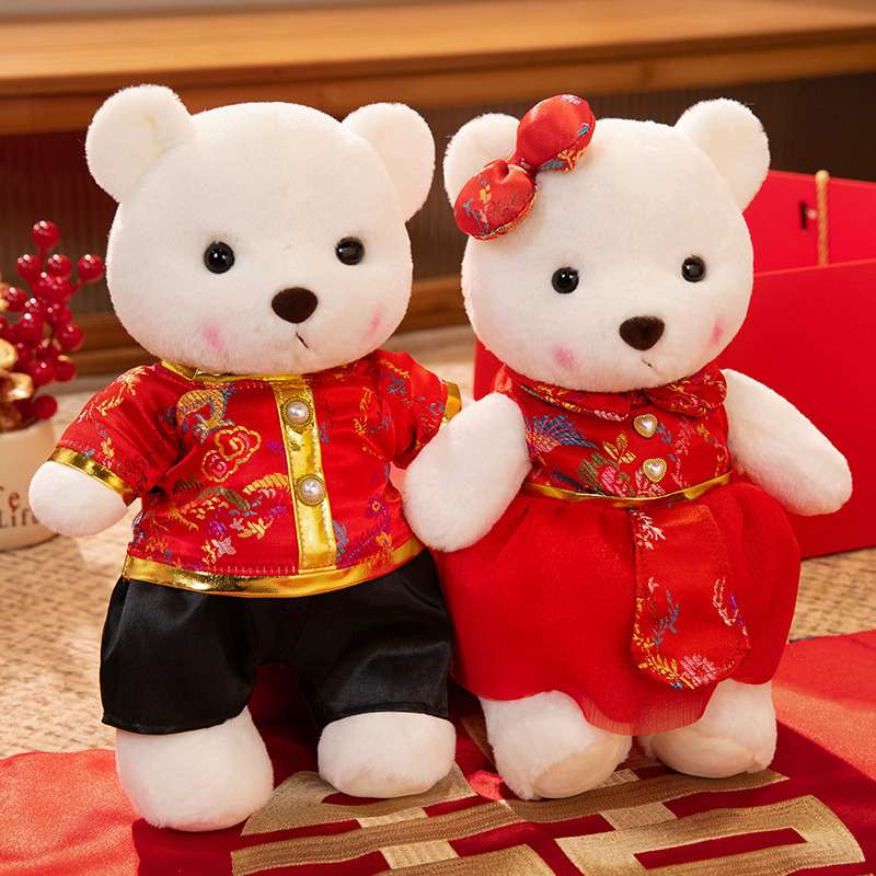 愛らしいくまぬいぐるみ ウェディングギフト 結婚祝い くまぬいぐるみ