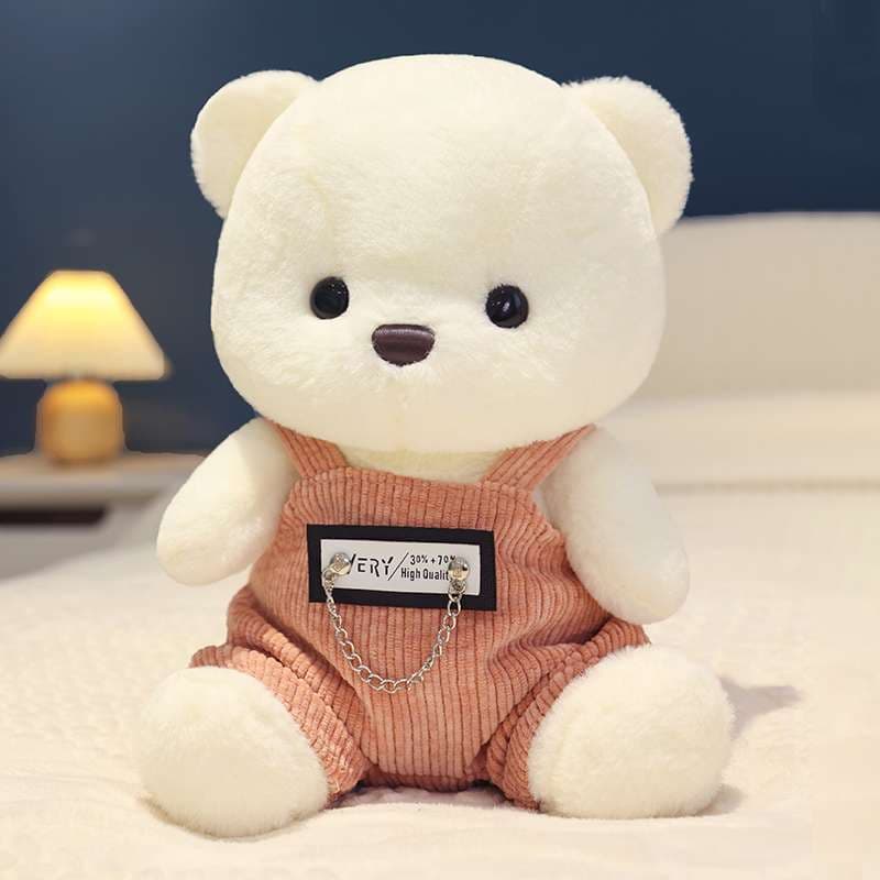 白い小さな 癒し ギフト向け くまぬいぐるみ