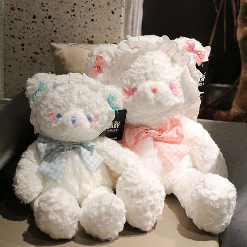 ふわふわ リボン付きギフト 誕生日 プレゼント くまぬいぐるみ