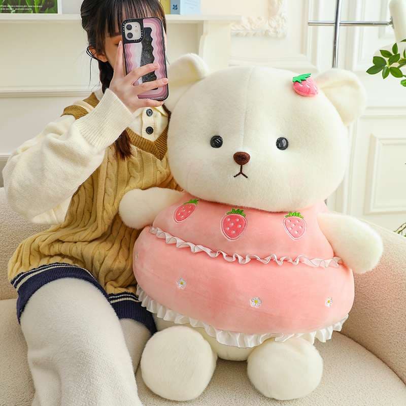 ドーナツ型 癒し ギフト向け くまぬいぐるみ