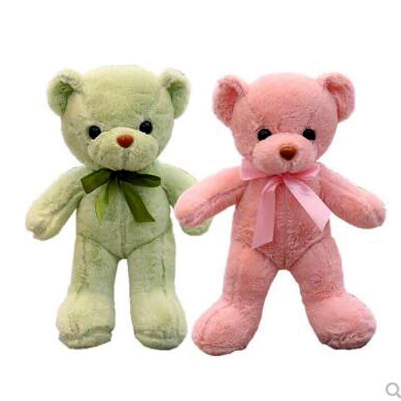 コンパクト リボン付き 誕生日 プレゼント くまぬいぐるみ
