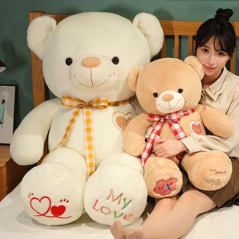 愛らしい白いくま 白い 癒し ギフト向け くまぬいぐるみ