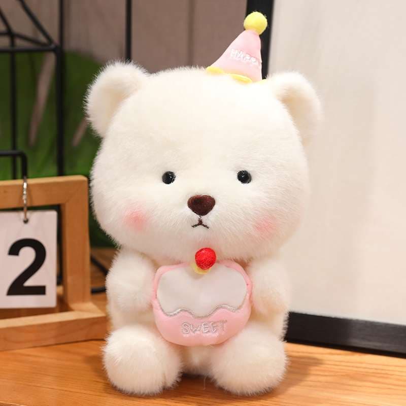 ケーキ型 癒し ギフト向け くまぬいぐるみ