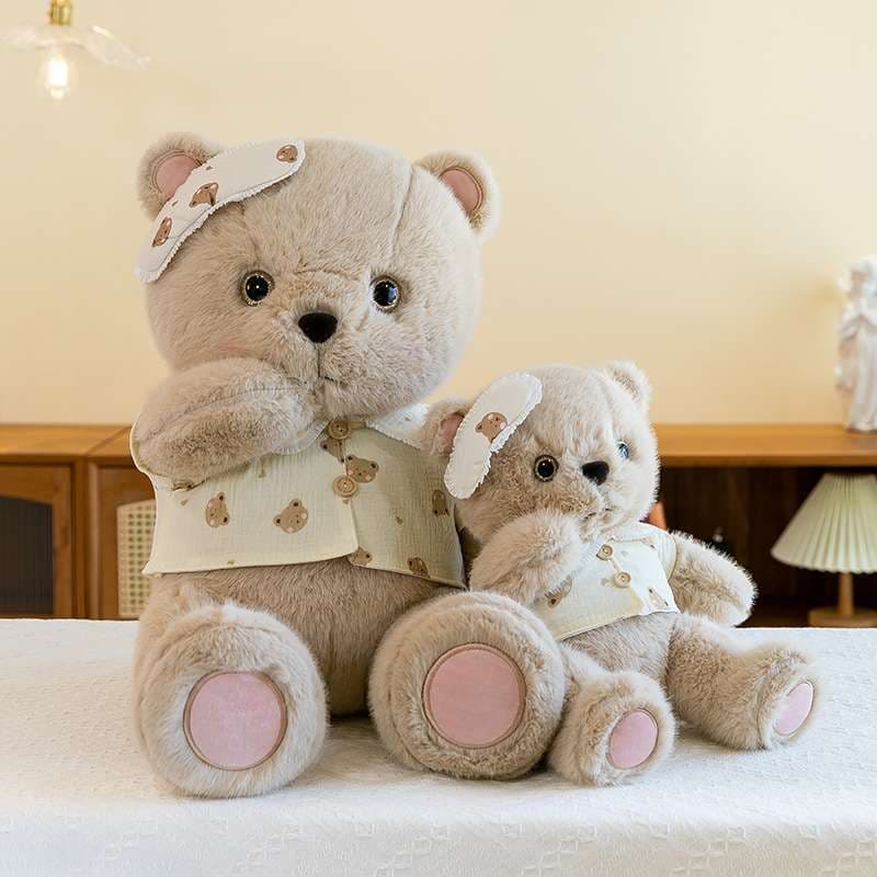 心温まるくまぬいぐるみ ピンク 癒し ギフト向け くまぬいぐるみ