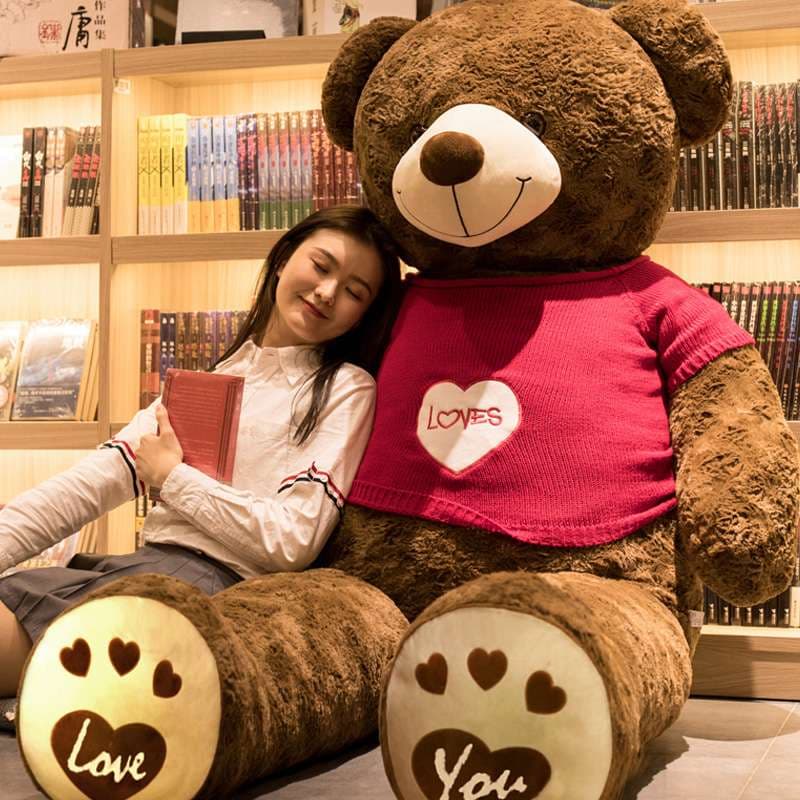 書棚の前 大きいサイズ 大・特大サイズ ギフト向け くまぬいぐるみ