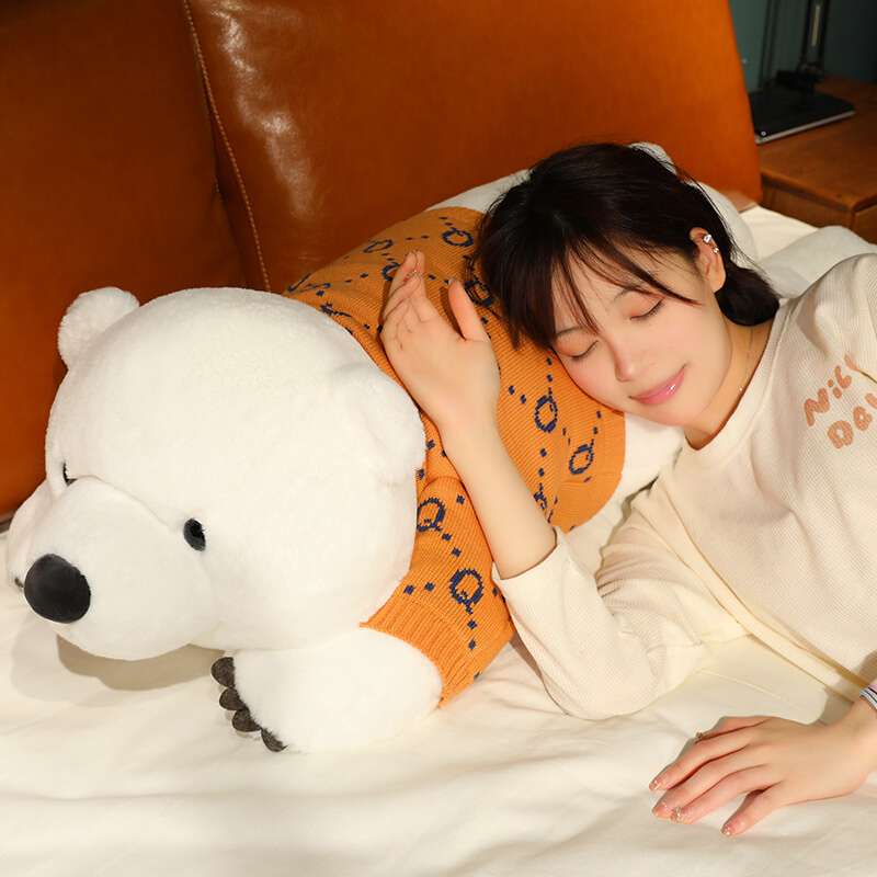 ふわふわ シロクマ 抱き枕サイズ 大きいサイズ くまぬいぐるみ