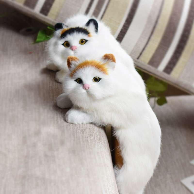 ふわふわ 白猫 癒し ギフト向け くまぬいぐるみ