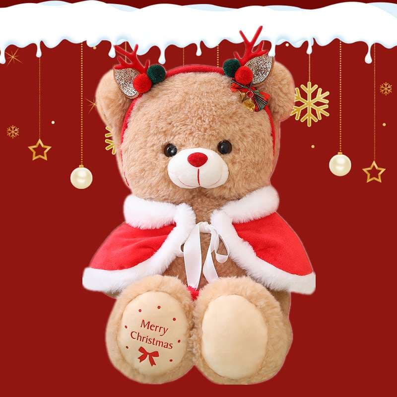 クリスマス リス 癒し ギフト向け くまぬいぐるみ