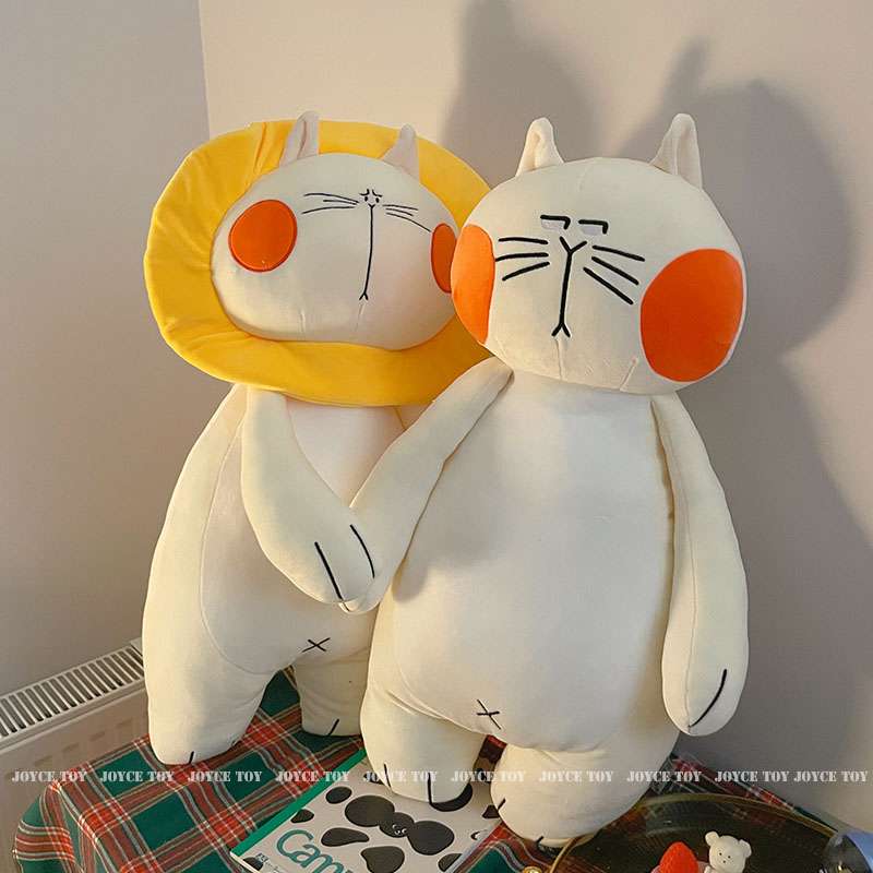 表情豊かな2匹 猫 癒し ギフト向け くまぬいぐるみ