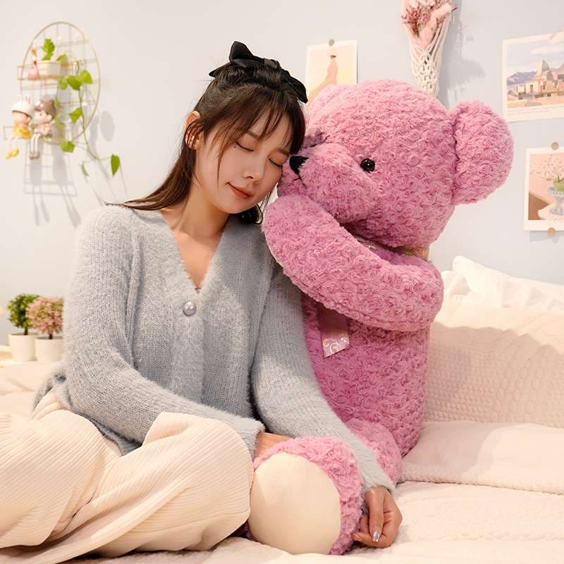 ピンク 癒し ギフト向け くまぬいぐるみ