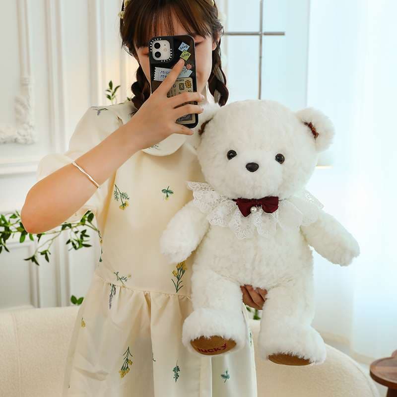 リボン付きギフト 誕生日 プレゼント くまぬいぐるみ #383