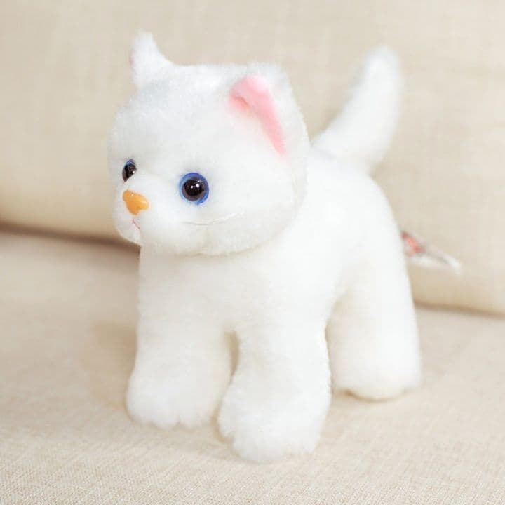 猫ぬいぐるみ つぶらな瞳の立ち姿子猫ぬいぐるみ