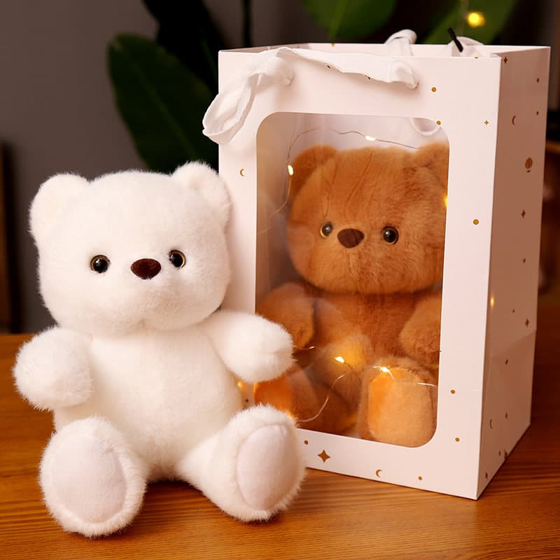 まんまるお顔の仲良しくまぬいぐるみ ギフト向け お揃い