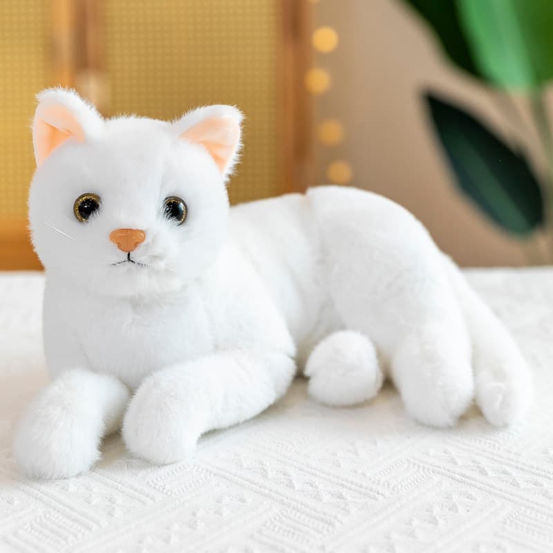 猫ぬいぐるみ まんまるお目々のふわふわ子猫ぬいぐるみ ギフト向け