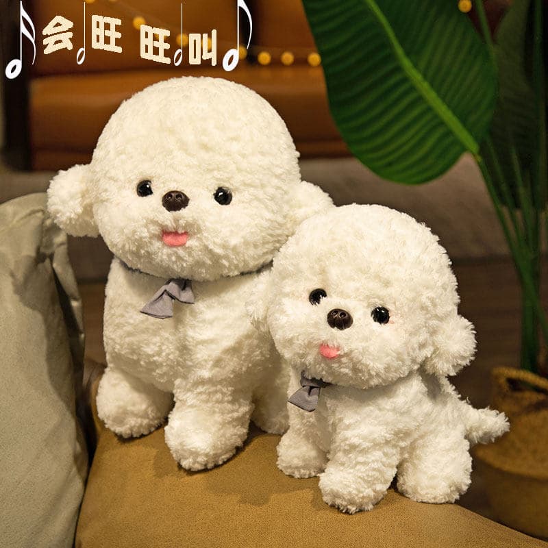 犬ぬいぐるみ もこもこプードル犬 ギフト向け